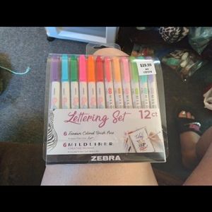 SOLD!!!ZEBRA Lettering Set 12ct